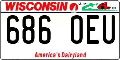 WI license plate 686OEU