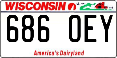 WI license plate 686OEY
