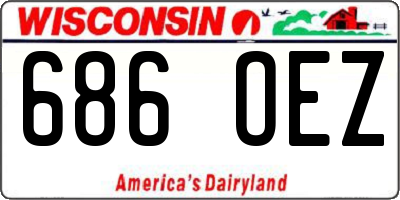 WI license plate 686OEZ