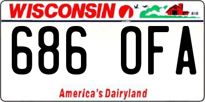 WI license plate 686OFA