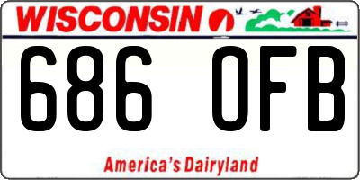 WI license plate 686OFB