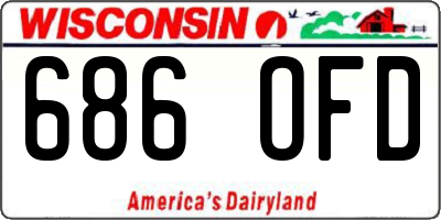 WI license plate 686OFD