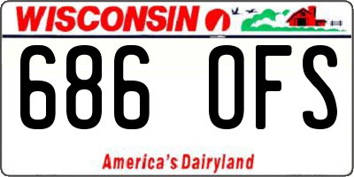 WI license plate 686OFS