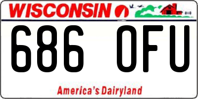 WI license plate 686OFU