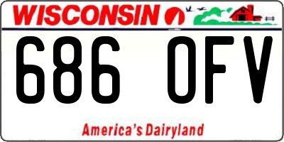 WI license plate 686OFV