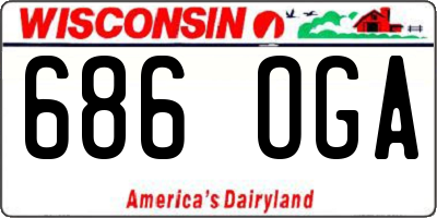 WI license plate 686OGA