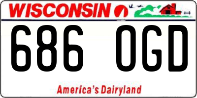 WI license plate 686OGD