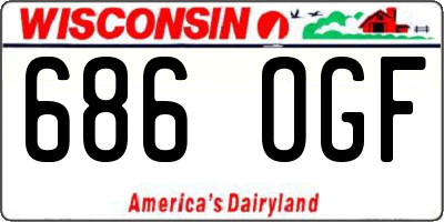 WI license plate 686OGF