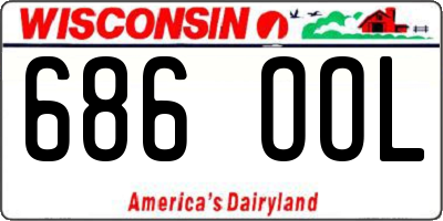 WI license plate 686OOL
