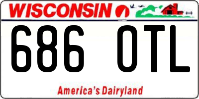 WI license plate 686OTL