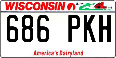 WI license plate 686PKH