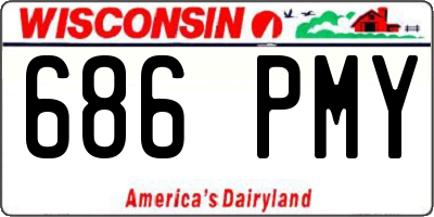 WI license plate 686PMY