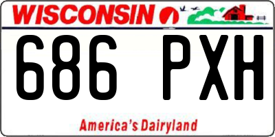WI license plate 686PXH