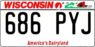 WI license plate 686PYJ