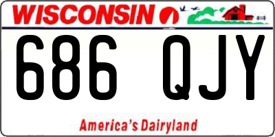 WI license plate 686QJY