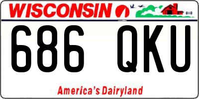 WI license plate 686QKU