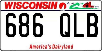 WI license plate 686QLB