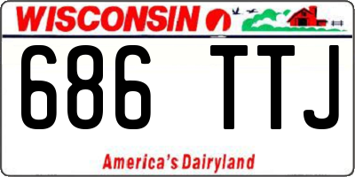 WI license plate 686TTJ