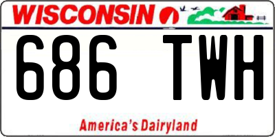 WI license plate 686TWH