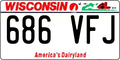 WI license plate 686VFJ