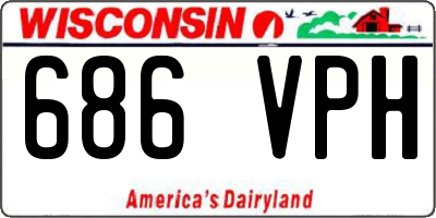 WI license plate 686VPH