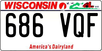 WI license plate 686VQF