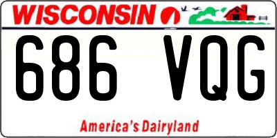 WI license plate 686VQG