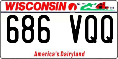WI license plate 686VQQ