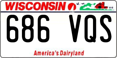 WI license plate 686VQS