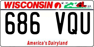 WI license plate 686VQU