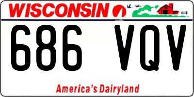 WI license plate 686VQV