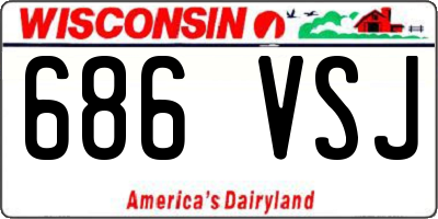 WI license plate 686VSJ
