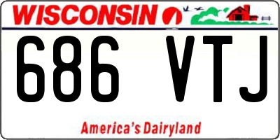 WI license plate 686VTJ