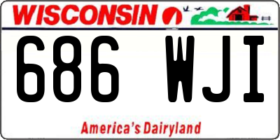 WI license plate 686WJI