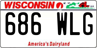 WI license plate 686WLG