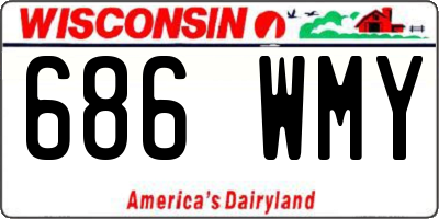 WI license plate 686WMY