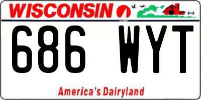 WI license plate 686WYT