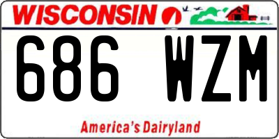 WI license plate 686WZM