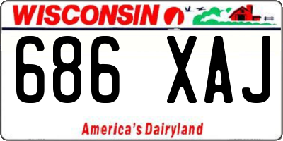 WI license plate 686XAJ