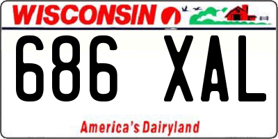 WI license plate 686XAL