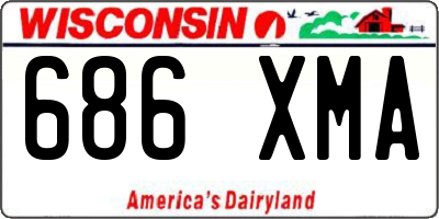 WI license plate 686XMA