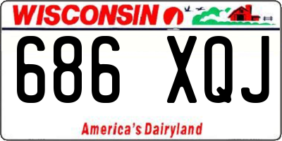 WI license plate 686XQJ