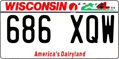 WI license plate 686XQW