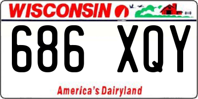 WI license plate 686XQY