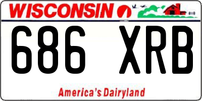 WI license plate 686XRB