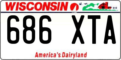 WI license plate 686XTA