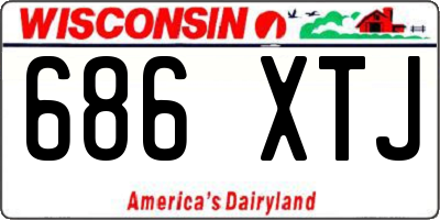 WI license plate 686XTJ