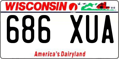 WI license plate 686XUA