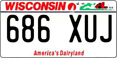WI license plate 686XUJ