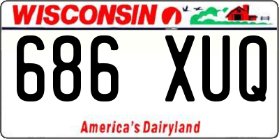 WI license plate 686XUQ